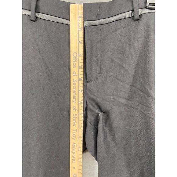 Vince Pants Womens Sz 8 Wool Tuxedo Stripe Slim‎ Straight Skinny Bottoms Trouser - Picture 4 of 11